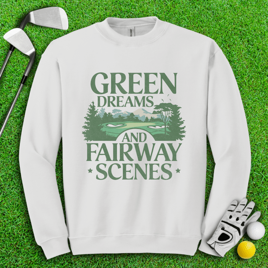 Green Dreams Crewneck - TeeHee Golf Gear