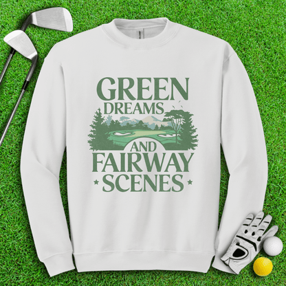 Green Dreams Crewneck - TeeHee Golf Gear