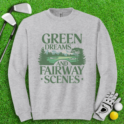 Green Dreams Crewneck - TeeHee Golf Gear
