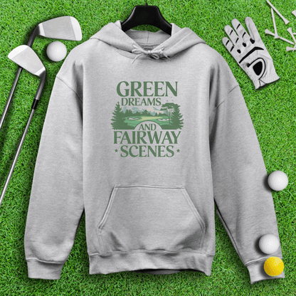 Green Dreams Retro Hoodie - TeeHee Golf Gear