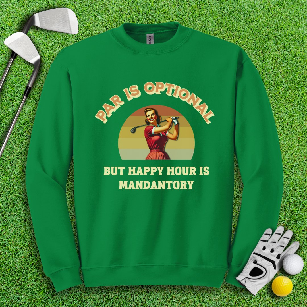 Happy Hour is Mandatory Crewneck - TeeHee Golf Gear