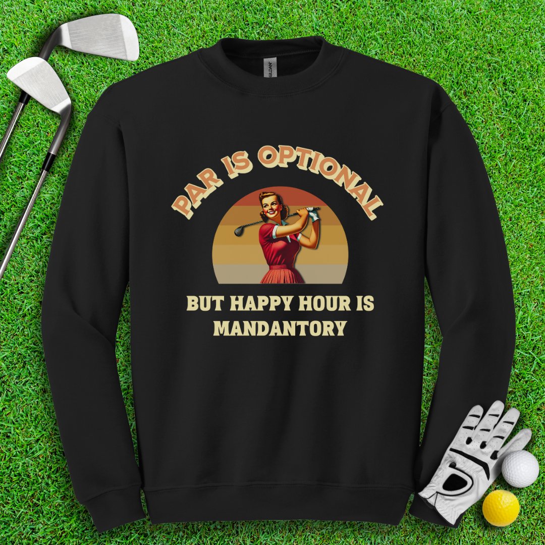 Happy Hour is Mandatory Crewneck - TeeHee Golf Gear