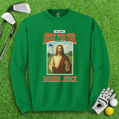 Here For The Birdie Juice Crewneck - TeeHee Golf Gear