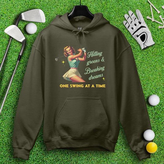 Hit Green & Break Dreams Hoodie - TeeHee Golf Gear