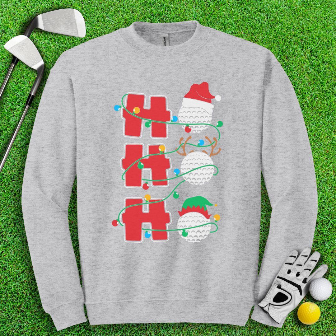 HOHOHO Golf Ball Crewneck - TeeHee Golf Gear