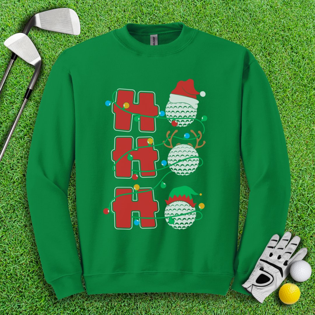 HOHOHO Golf Ball Crewneck - TeeHee Golf Gear