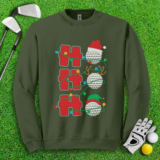 HOHOHO Golf Ball Crewneck - TeeHee Golf Gear