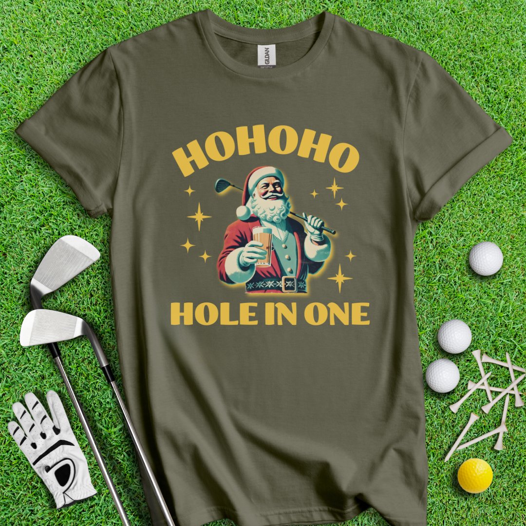 Hohoho Hole - In - One T-Shirt - TeeHee Golf Gear