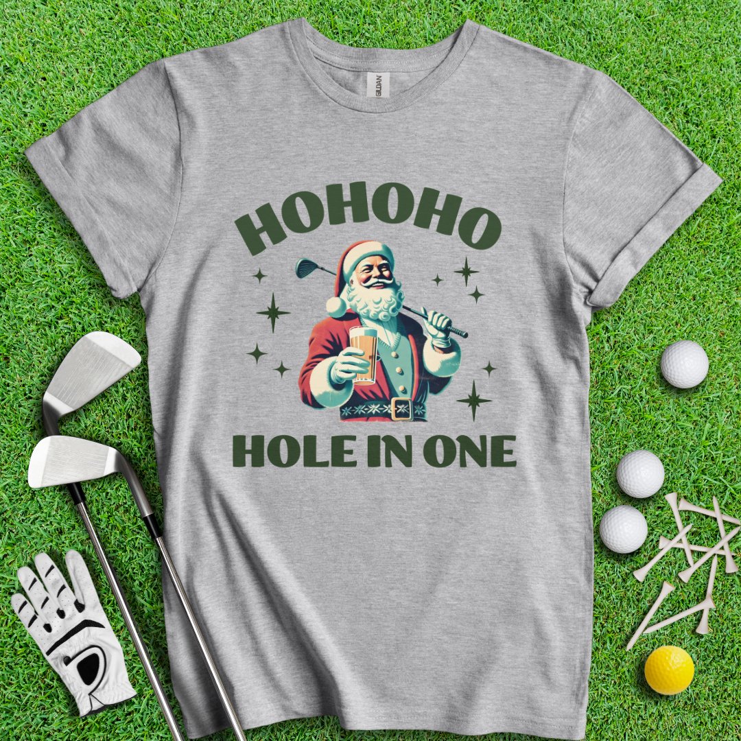 Hohoho Hole - In - One T-Shirt - TeeHee Golf Gear