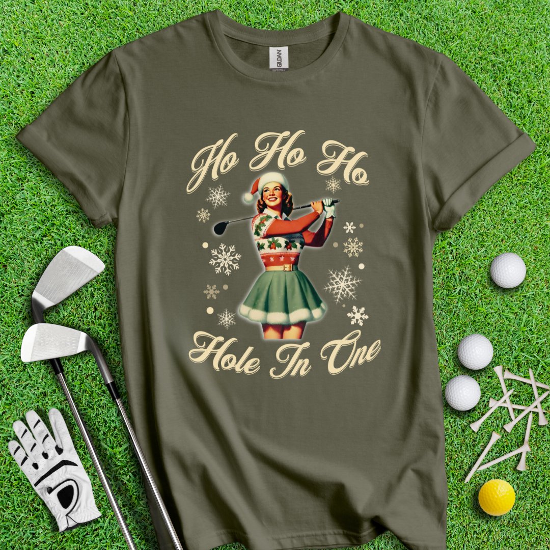 Hohoho Hole - In - One T-Shirt - TeeHee Golf Gear