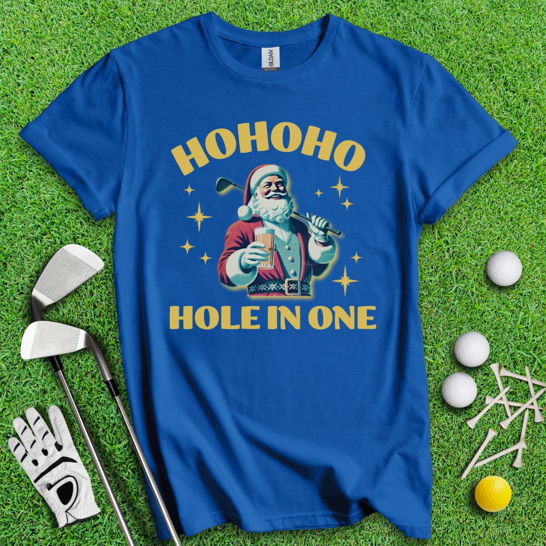 Hohoho Hole - In - One T-Shirt - TeeHee Golf Gear