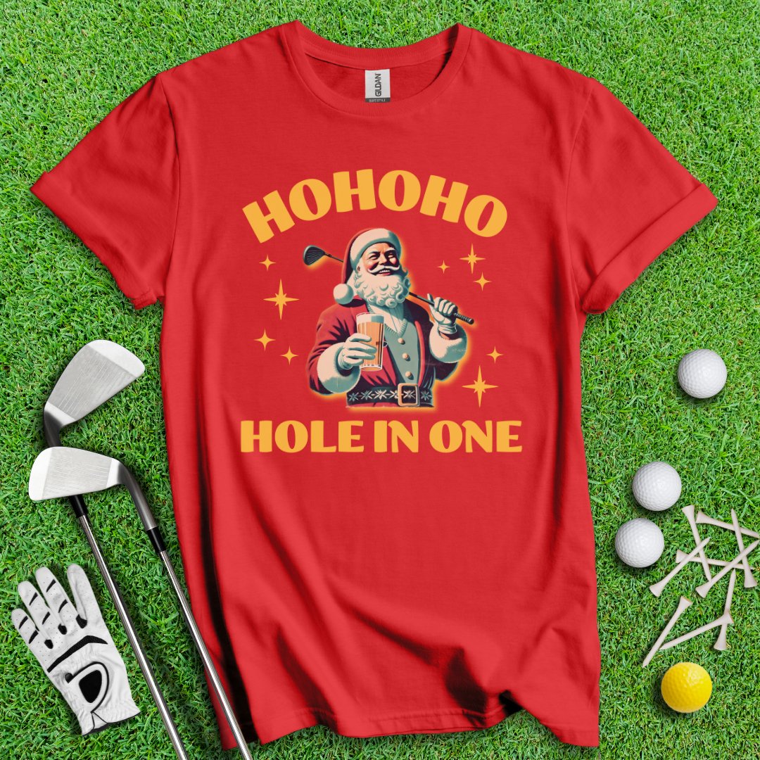 Hohoho Hole - In - One T-Shirt - TeeHee Golf Gear