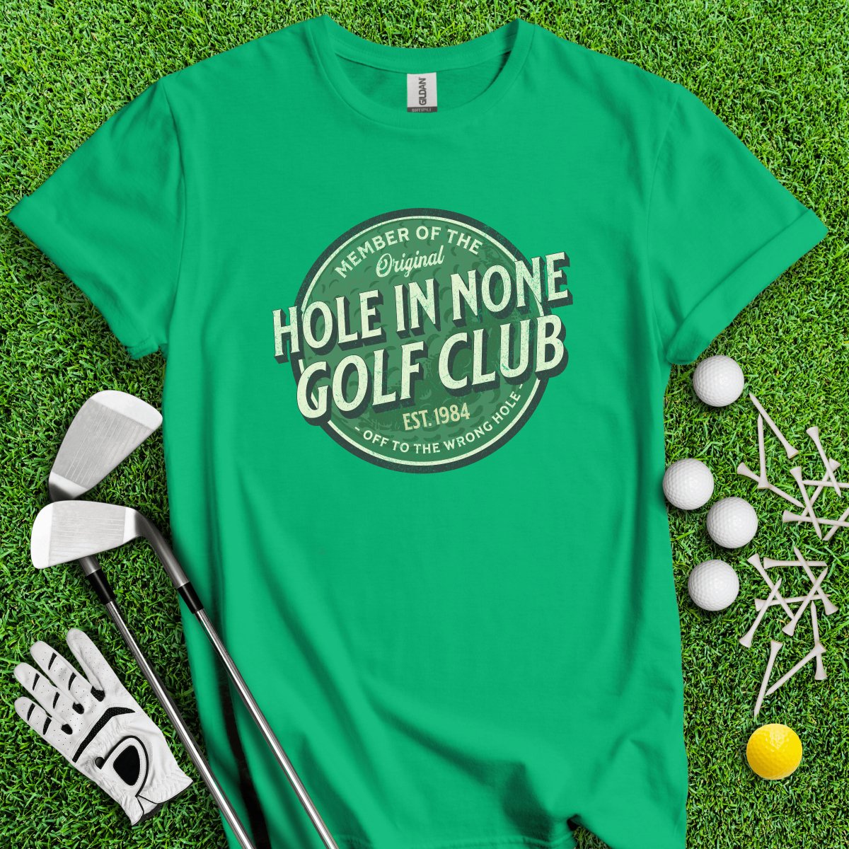 Hole In None Golf Club Custom T - Shirt - TeeHee Golf Gear