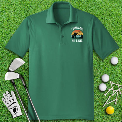 I Drink & Hit Balls Polo Shirt - TeeHee Golf Gear