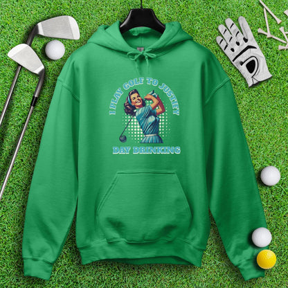 I Play Golf To Justify Day Drinking Retro Hoodie - TeeHee Golf Gear