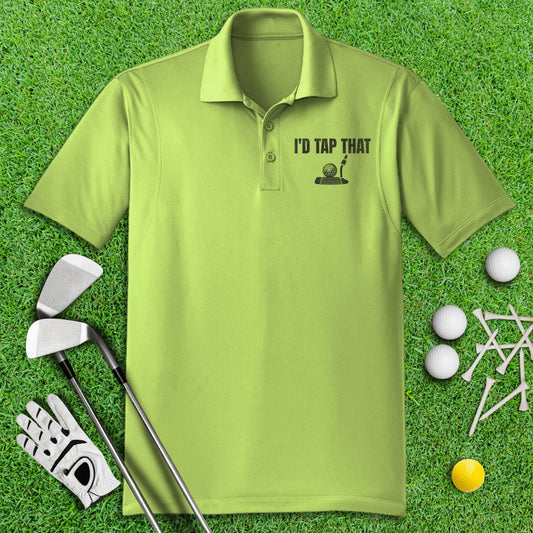 I'd Tap That Funny Golf Polo Shirt - TeeHee Golf Gear