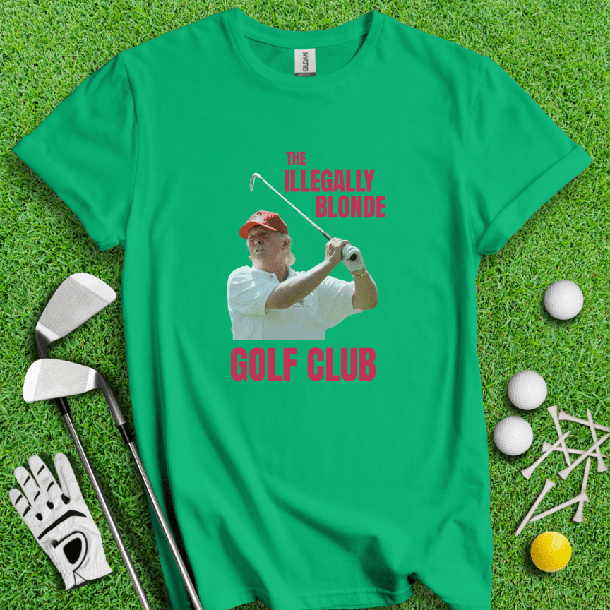 Illegally Blonde Trump T-shirt - TeeHee Golf Gear