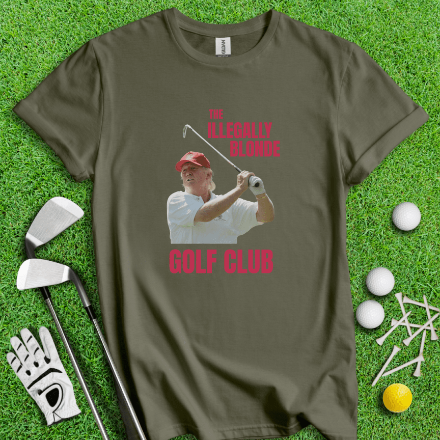 Illegally Blonde Trump T-shirt - TeeHee Golf Gear