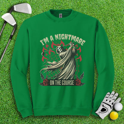 I'm a Nightmare Grim Reaper Crewneck - TeeHee Golf Gear