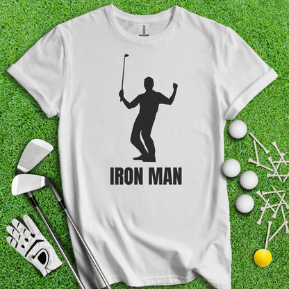 Iron Man Funny Golf T - Shirt - TeeHee Golf Gear