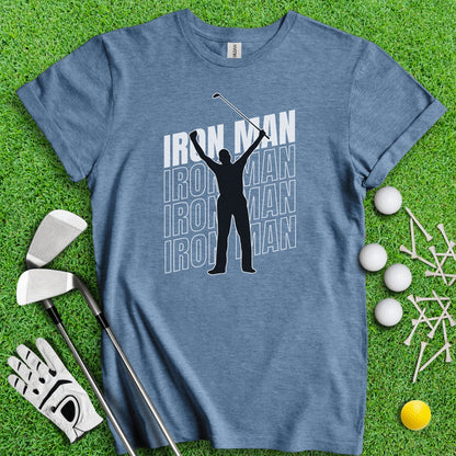 Iron Man Funny Golf T - Shirt - TeeHee Golf Gear