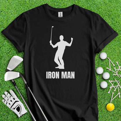 Iron Man Funny Golf T - Shirt - TeeHee Golf Gear