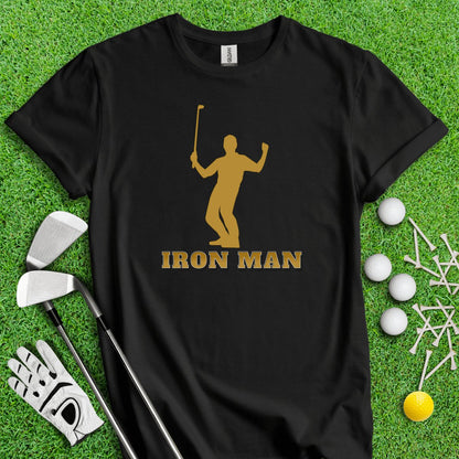 Iron Man Funny Golf T - Shirt - TeeHee Golf Gear