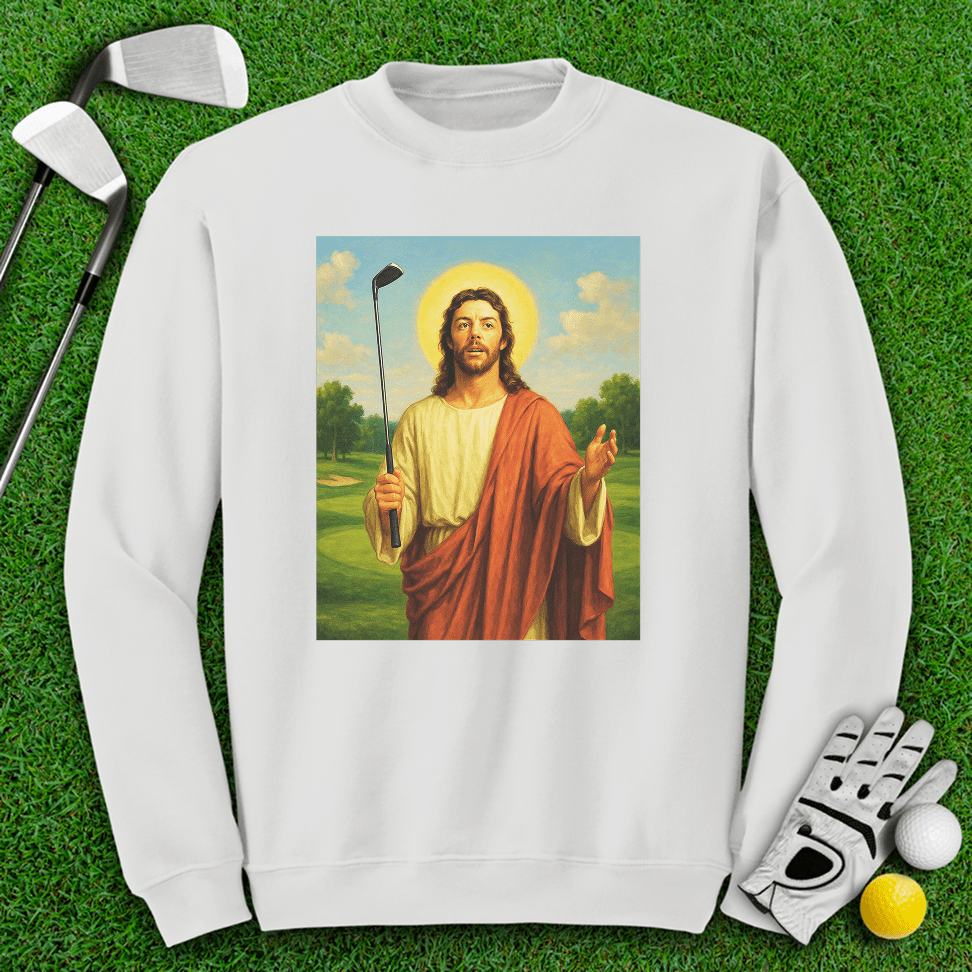 Jesus Rory McIlroy Crewneck - TeeHee Golf Gear