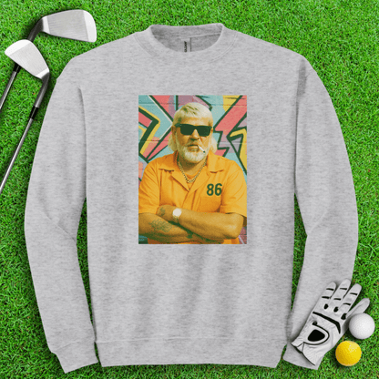 John Daly Retro Mugshot Crewneck - TeeHee Golf Gear