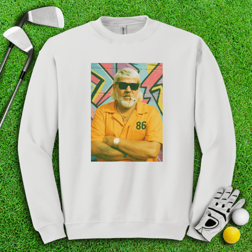 John Daly Retro Mugshot Crewneck - TeeHee Golf Gear