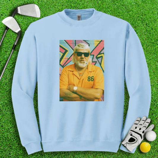John Daly Retro Mugshot Crewneck - TeeHee Golf Gear