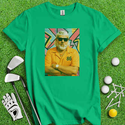 John Daly Retro Mugshot T-shirt - TeeHee Golf Gear