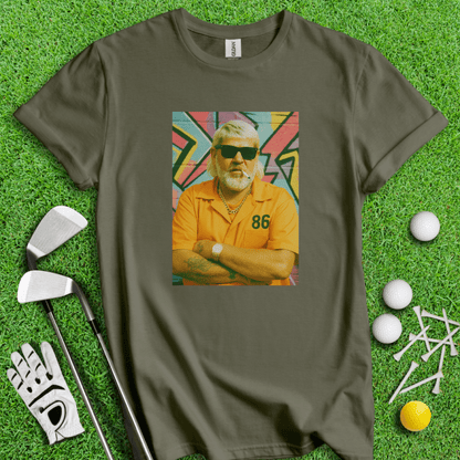 John Daly Retro Mugshot T-shirt - TeeHee Golf Gear