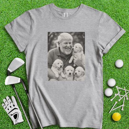 John Daly VS. Puppies T-shirt - TeeHee Golf Gear