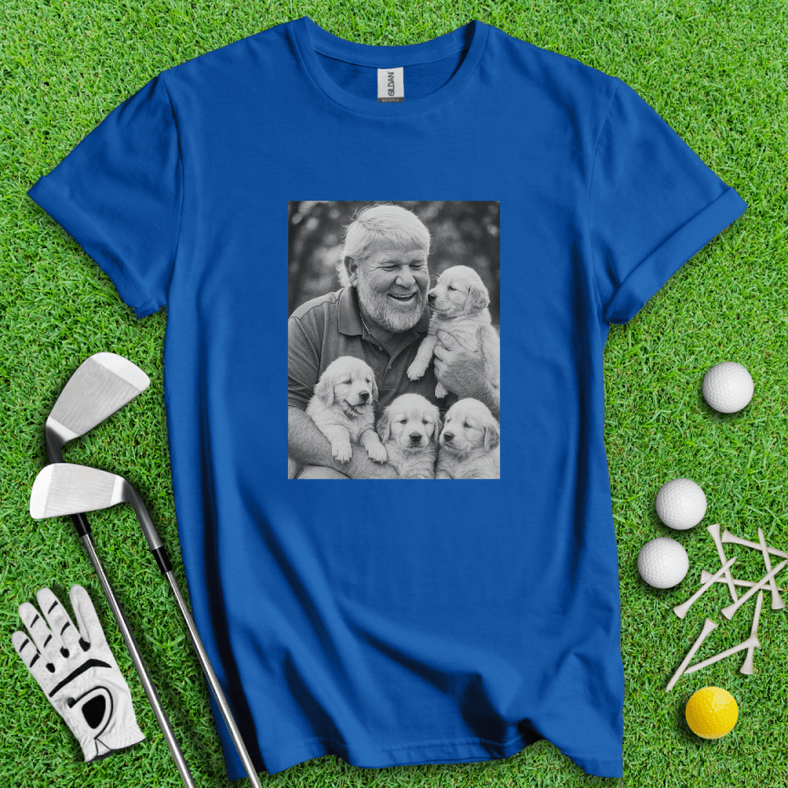 John Daly VS. Puppies T-shirt - TeeHee Golf Gear