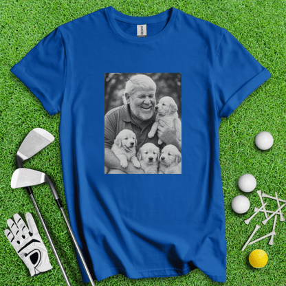 John Daly VS. Puppies T-shirt - TeeHee Golf Gear
