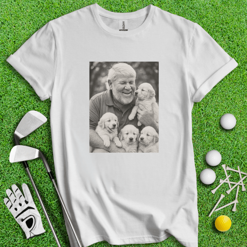 John Daly VS. Puppies T-shirt - TeeHee Golf Gear