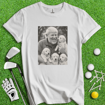 John Daly VS. Puppies T-shirt - TeeHee Golf Gear