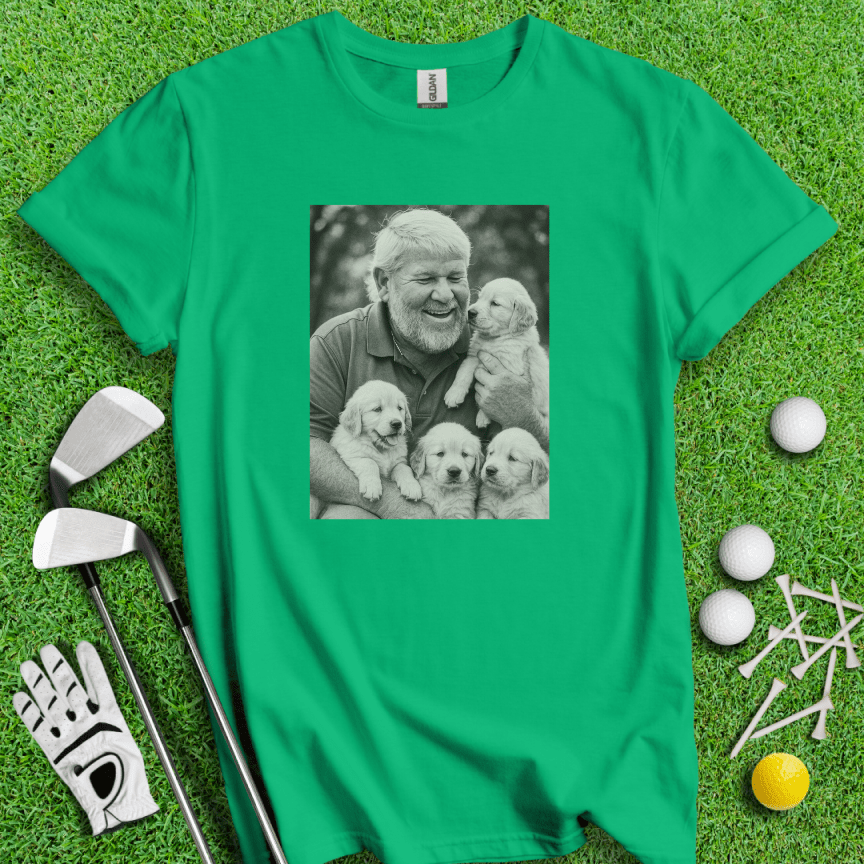 John Daly VS. Puppies T-shirt - TeeHee Golf Gear