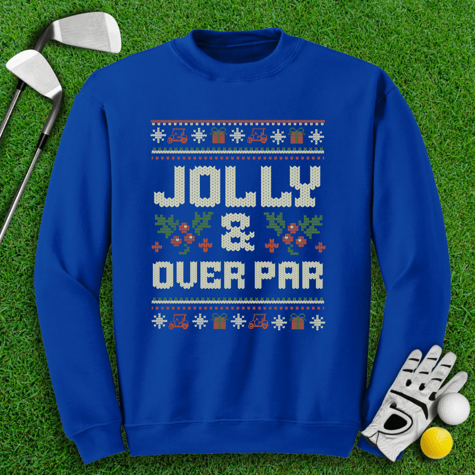 Jolly & Over Par Ugly Sweater - TeeHee Golf Gear