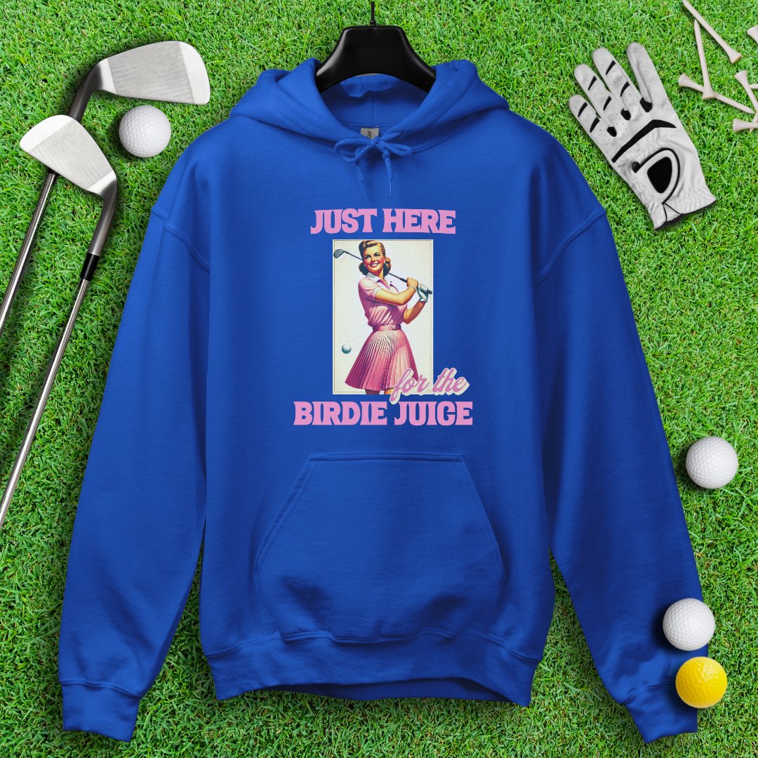 Just Here For The Birdie Juice Hoodie - TeeHee Golf Gear