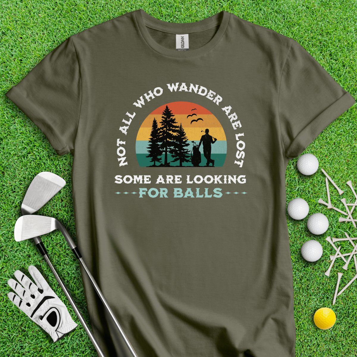 Just Looking for Golf Balls T - Shirt - TeeHee Golf Gear