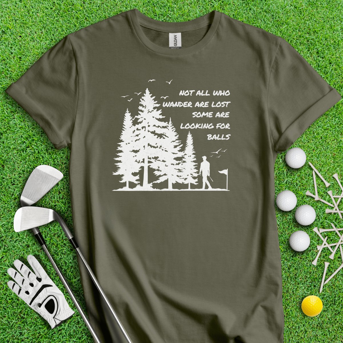 Just Looking for Golf Balls T - Shirt - TeeHee Golf Gear