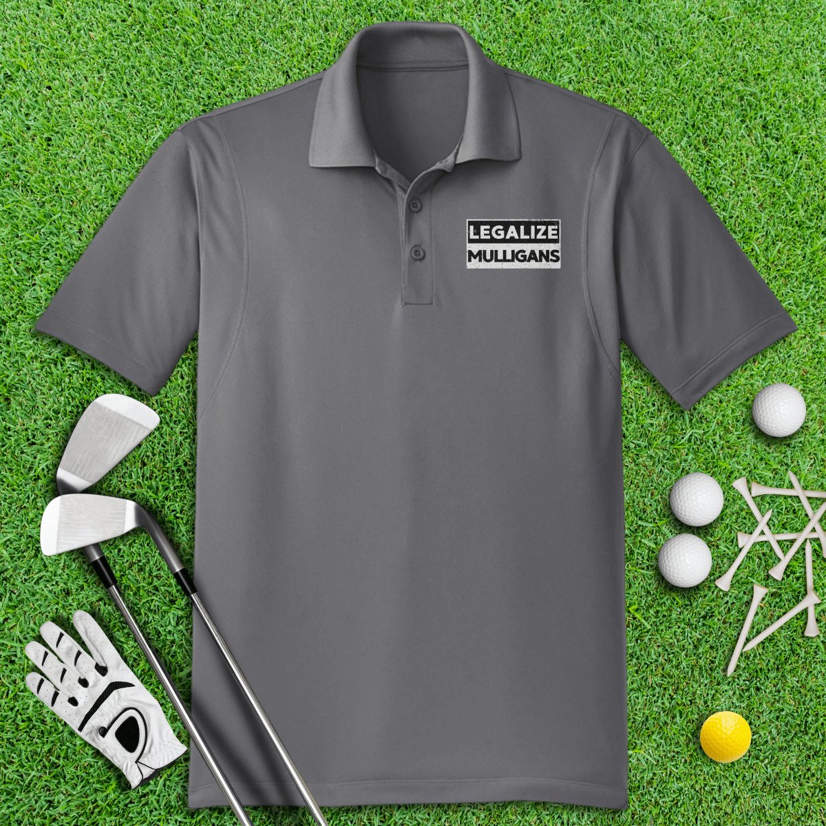 Legalize Mulligans Polo Shirt - TeeHee Golf Gear