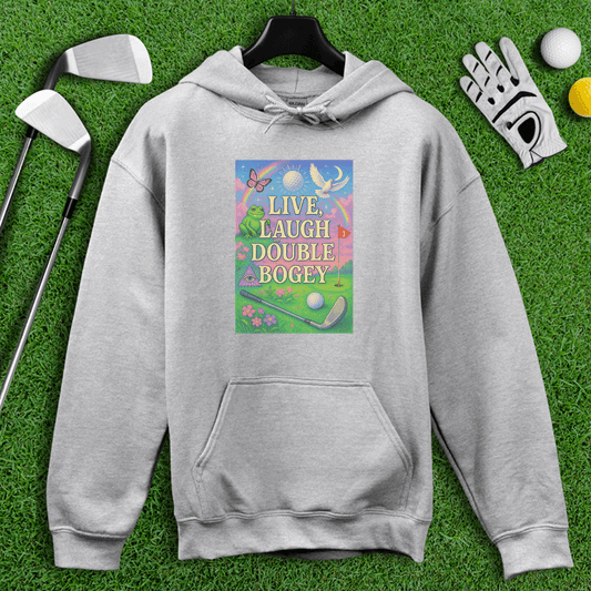 Live Laugh Double Bogey Hoodie - TeeHee Golf Gear