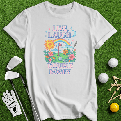 Live Laugh Double Bogey T-Shirt - TeeHee Golf Gear