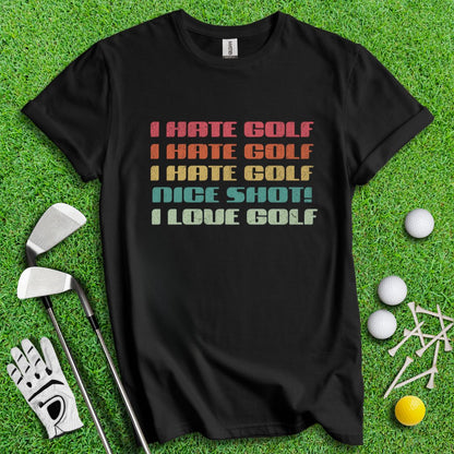 Love & Hate Golf T-Shirt - TeeHee Golf Gear