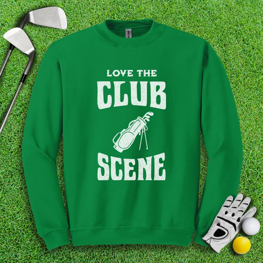 Love The Club Scene Crewneck - TeeHee Golf Gear