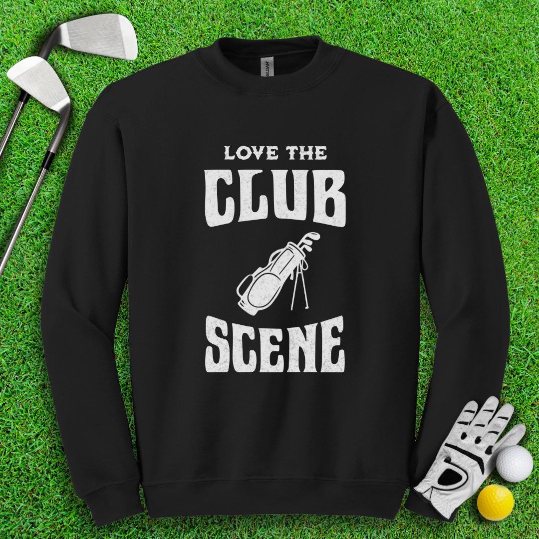 Love The Club Scene Crewneck - TeeHee Golf Gear