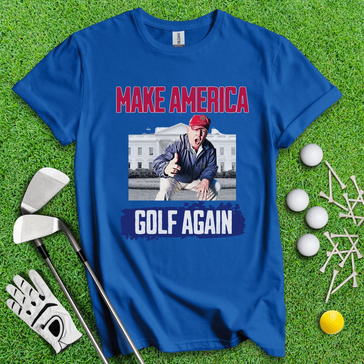 Make America Golf Again Trump T - Shirt - TeeHee Golf Gear